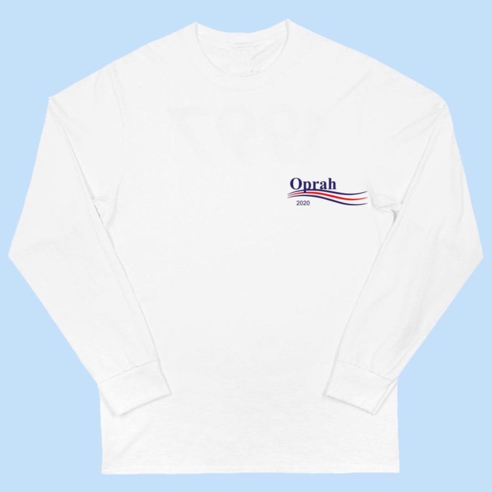 New Oprah 2020 Pizzaslime x Fuckjerry Limited Edition Long Sleeve Tee